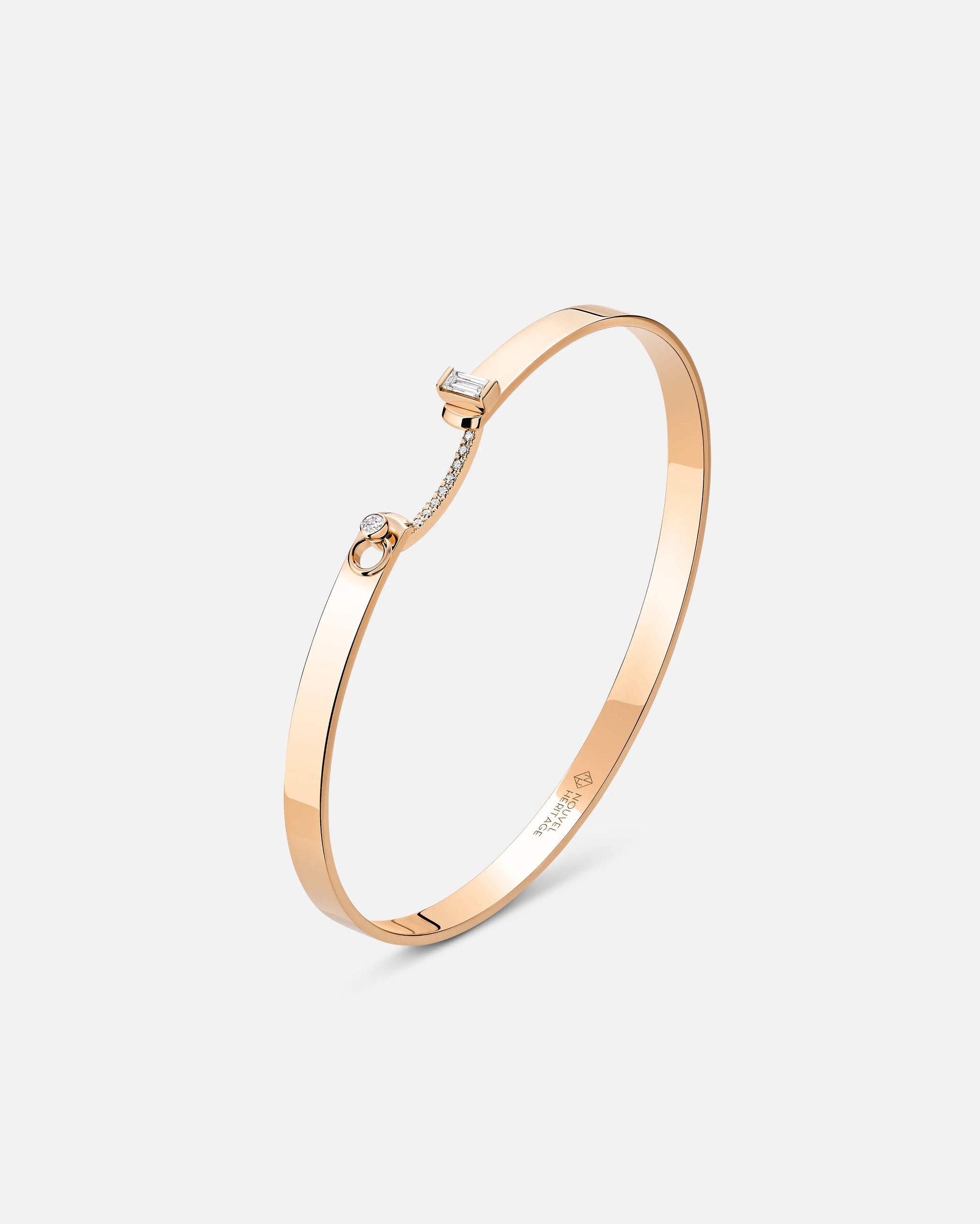 Dinner Date Mood Bangle in Rose Gold - 1 - Nouvel Heritage