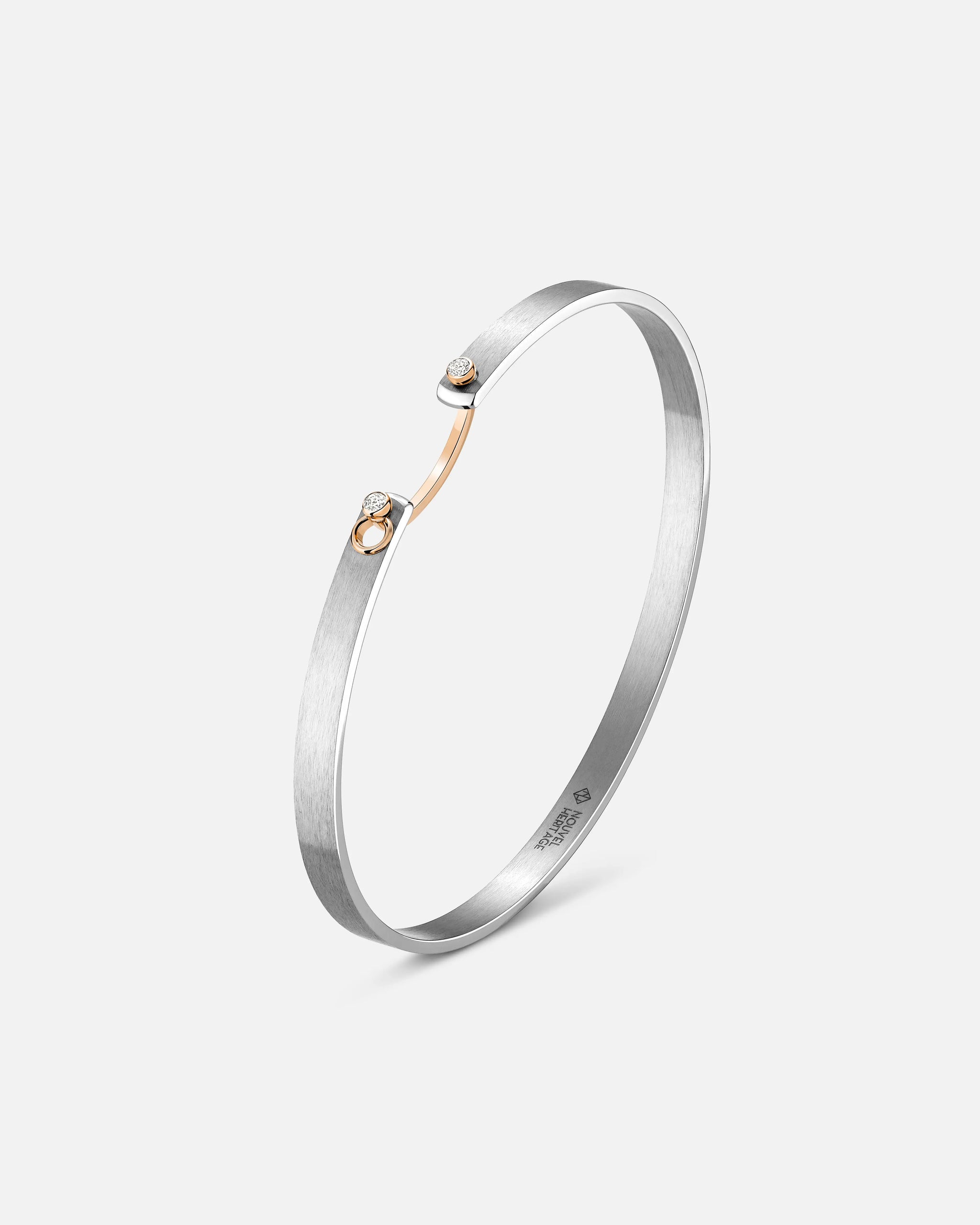 Paris From The Sky Mood Bangle in Rose Gold - 1 - Nouvel Heritage