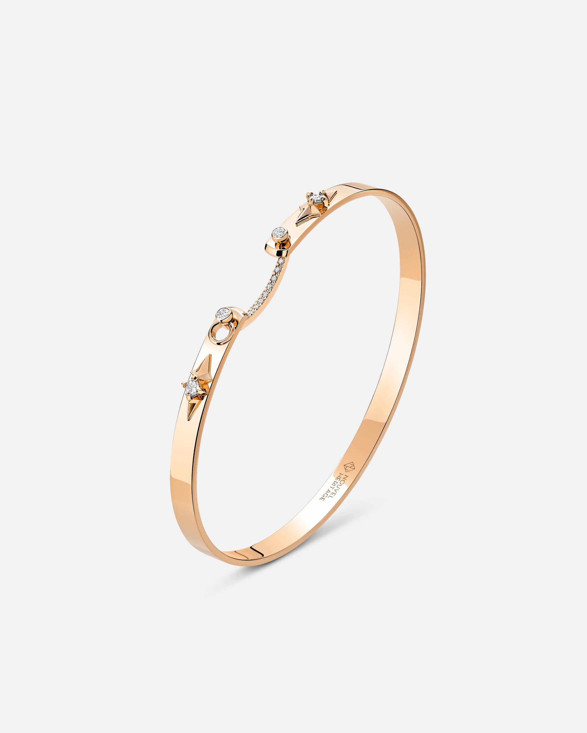 Reverie Mood Bangle in Rose Gold - 1 - Nouvel Heritage