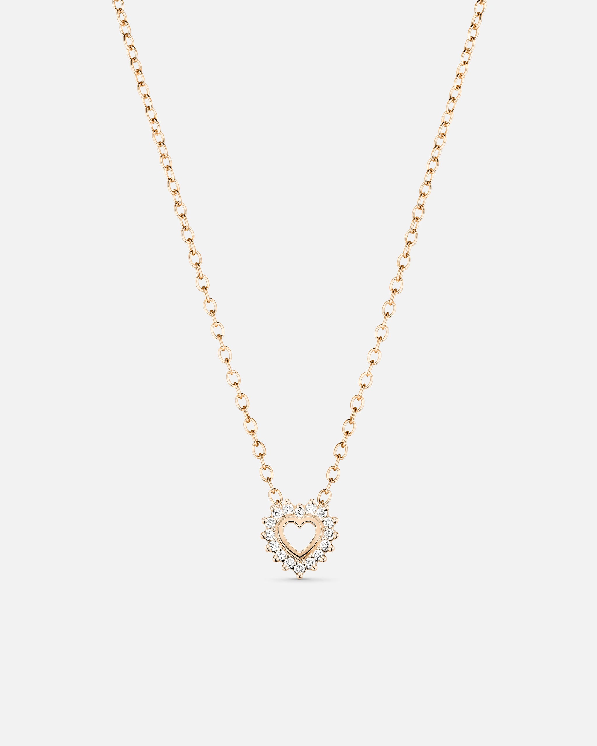 Medium Love Pendant in Rose Gold - 1 - Nouvel Heritage