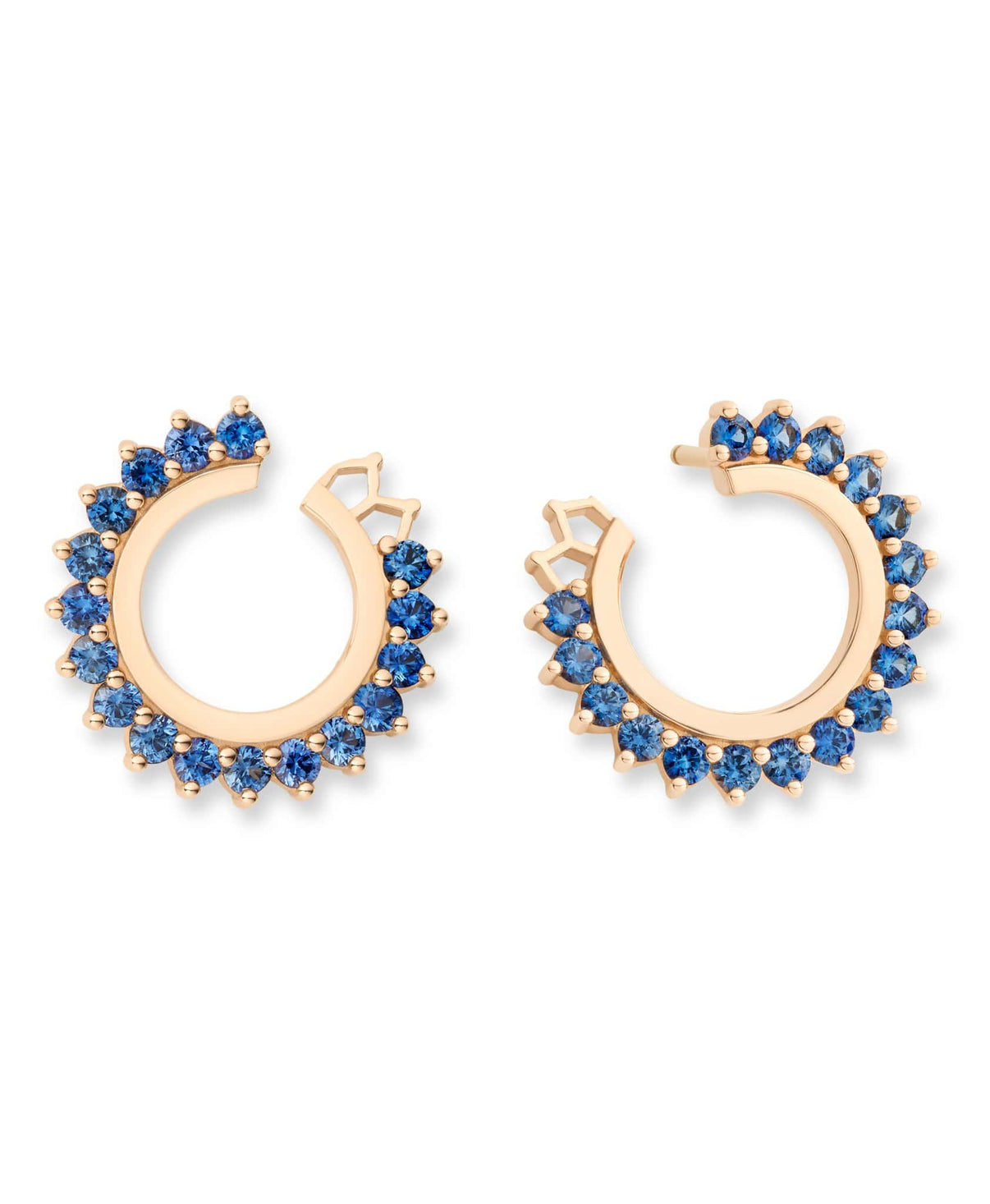 Blue Sapphire Earrings: Discover Luxury Fine Jewelry | Nouvel Heritage || Yellow Gold