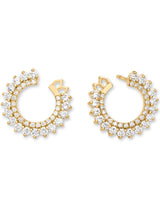 Double Diamond Earrings: Discover Luxury Fine Jewelry | Nouvel Heritage || Yellow Gold
