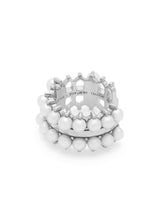 Double Pearl Ear Cuff: Discover Luxury Fine Jewelry | Nouvel Heritage || White Gold