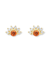 Garnet Studs: Discover Luxury Fine Jewelry | Nouvel Heritage || Yellow Gold