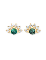 Green Tourmaline Studs: Discover Luxury Fine Jewelry | Nouvel Heritage || Yellow Gold