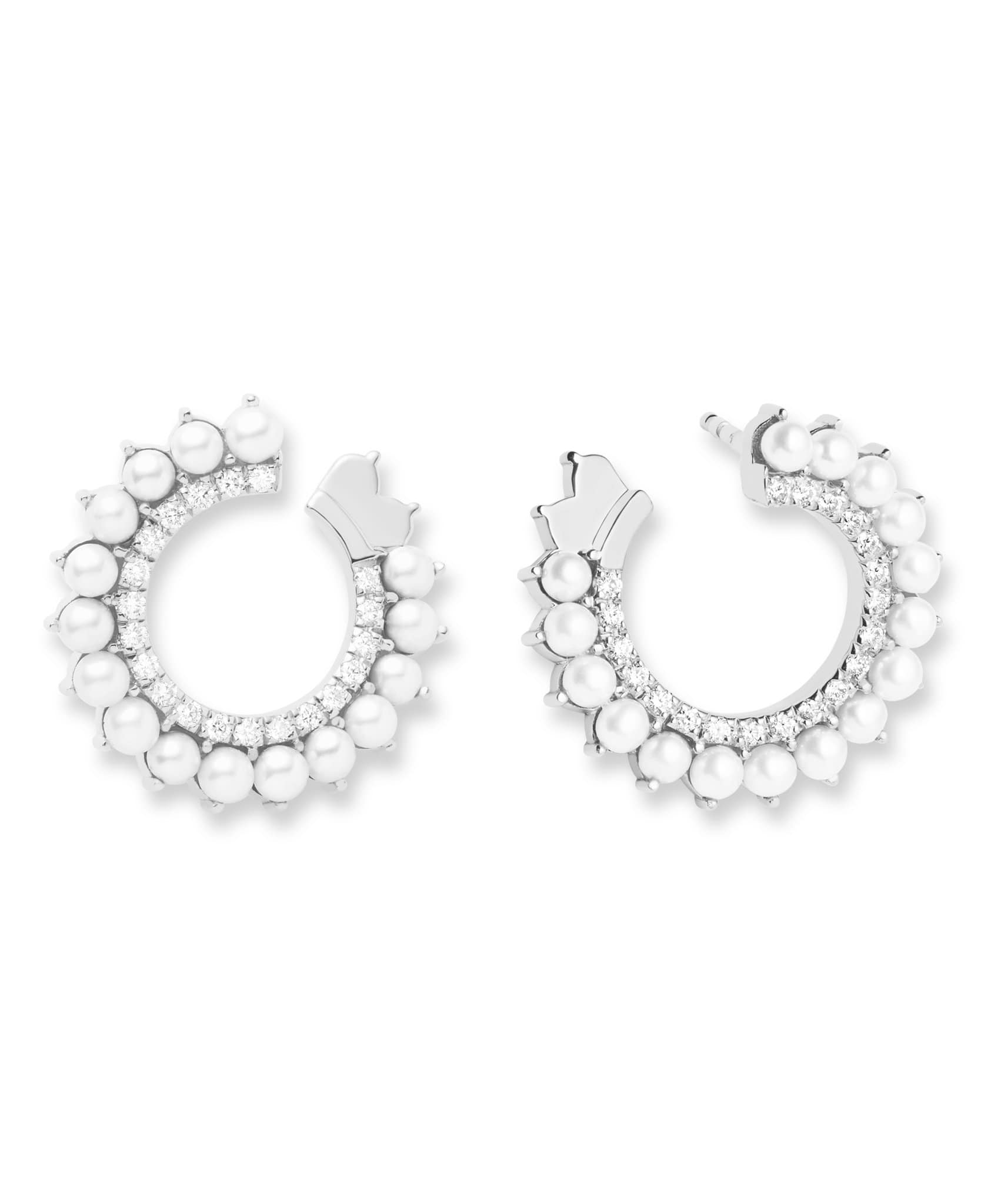 Pearl Earrings: Discover Luxury Fine Jewelry | Nouvel Heritage || White Gold
