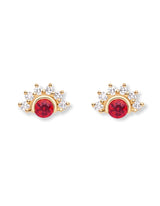 Red Spinel Studs: Discover Luxury Fine Jewelry | Nouvel Heritage || Rose Gold