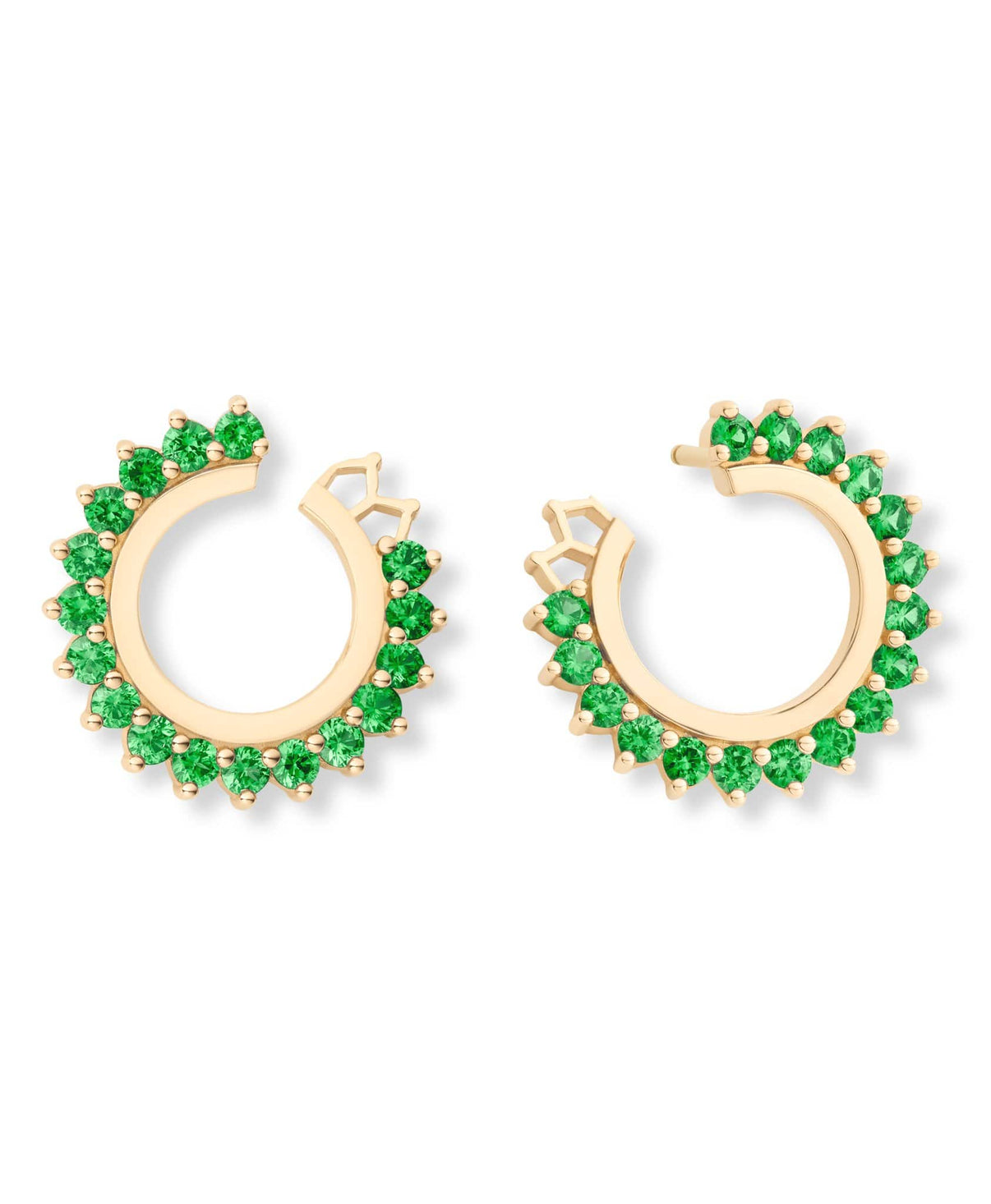 Tsavorite Earrings: Discover Luxury Fine Jewelry | Nouvel Heritage || Yellow Gold