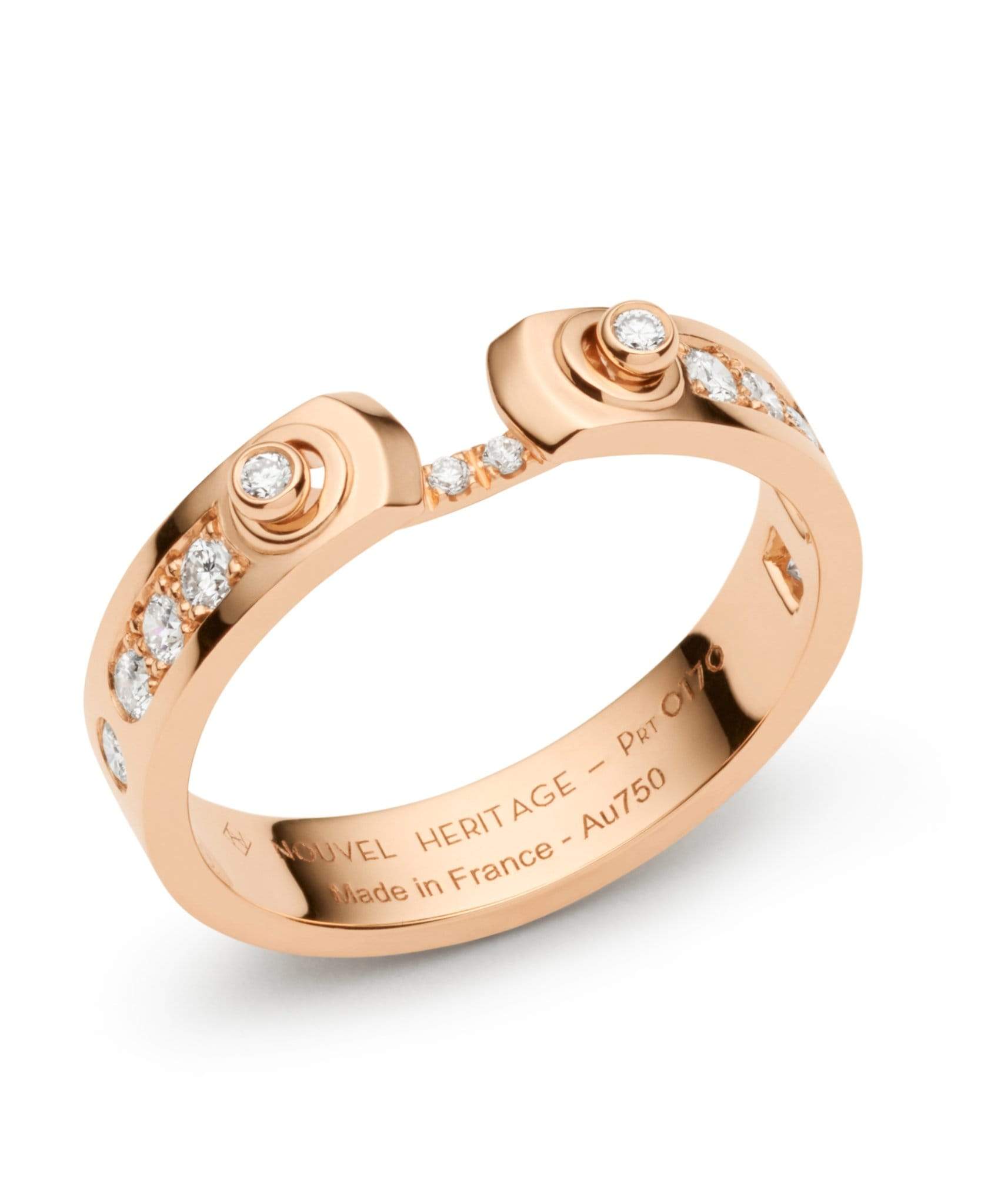 Tuxedo Mood Ring: Discover Luxury Fine Jewelry | Nouvel Heritage || Rose Gold
